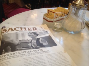 Table service, Cafe Sacher, Vienna